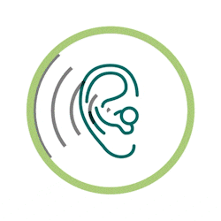 animated illustration of hearing loss